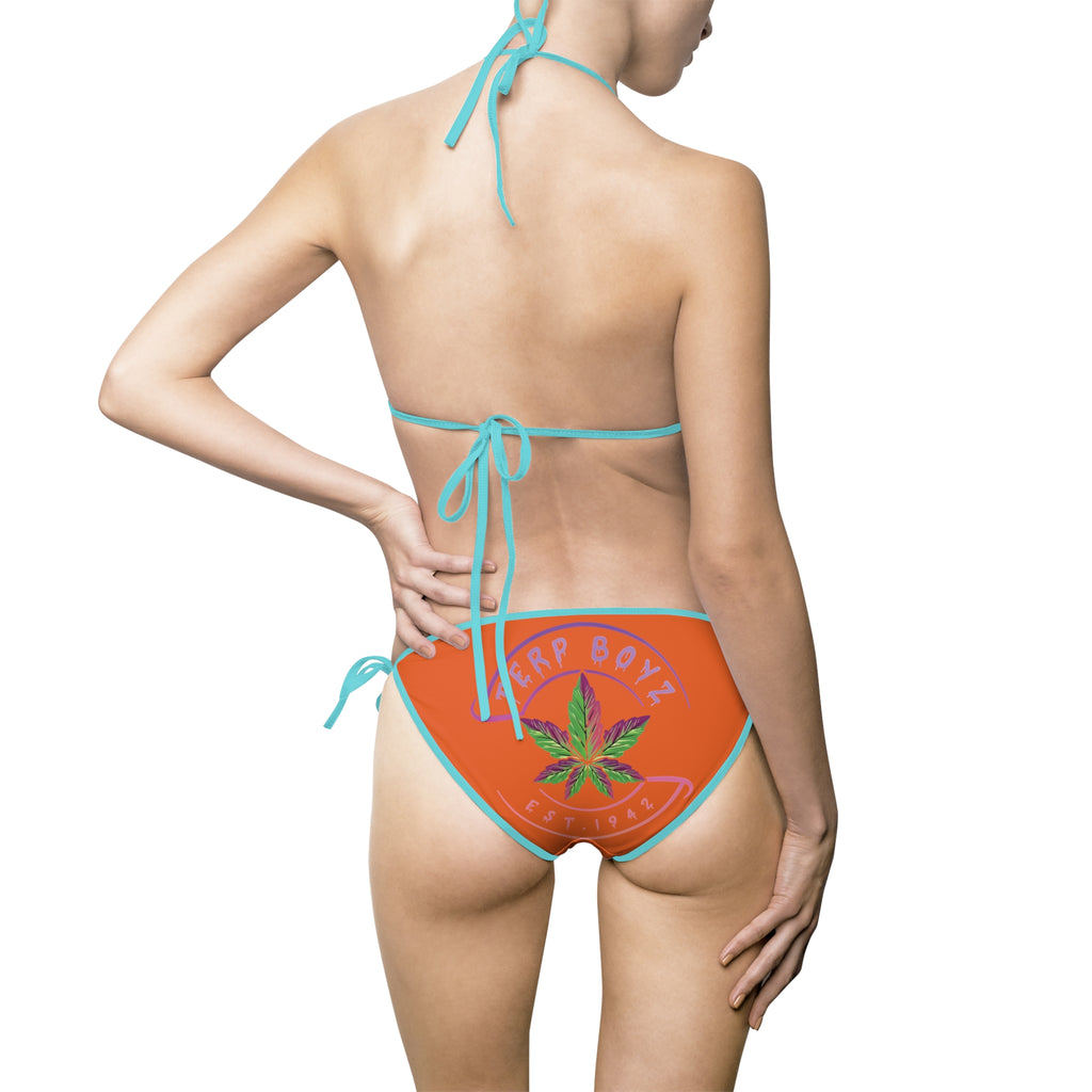 Women's Bikini Swimsuit (Orange)