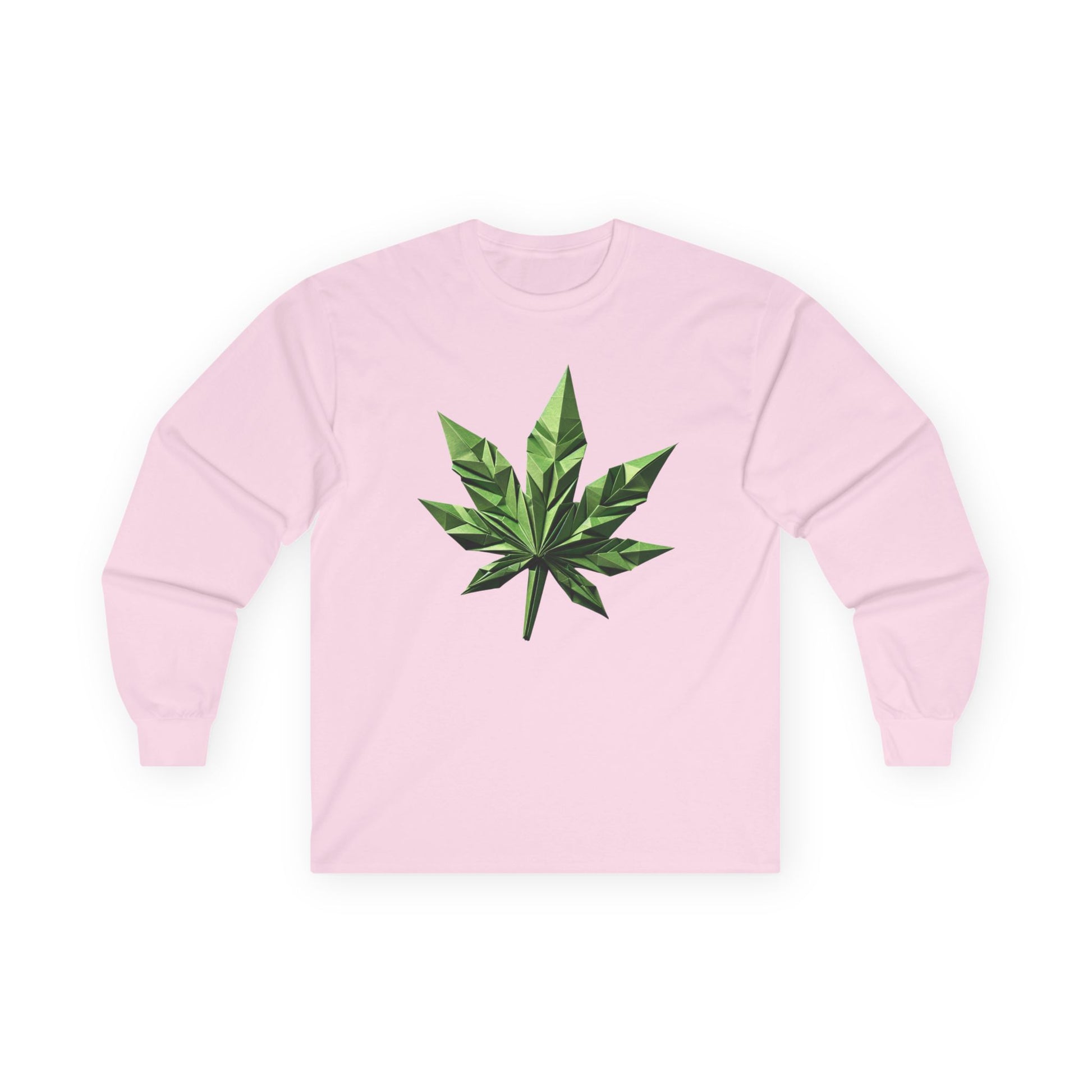 Women's Marijuana Weed Leaf Long Sleeve Tee