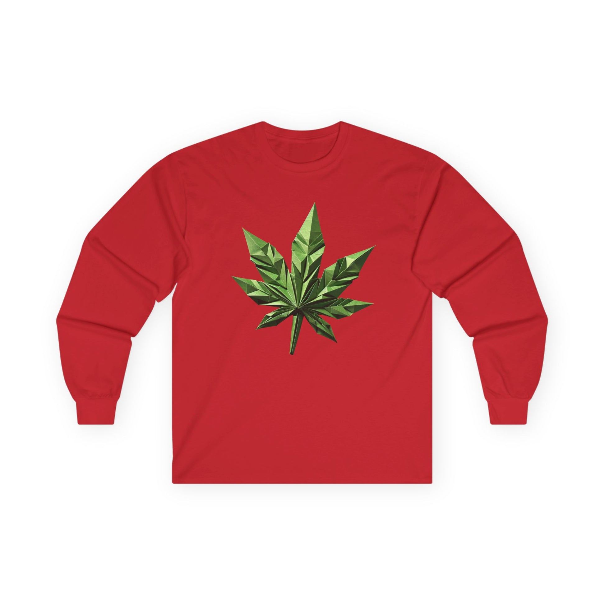 Women's Marijuana Weed Leaf Long Sleeve Tee