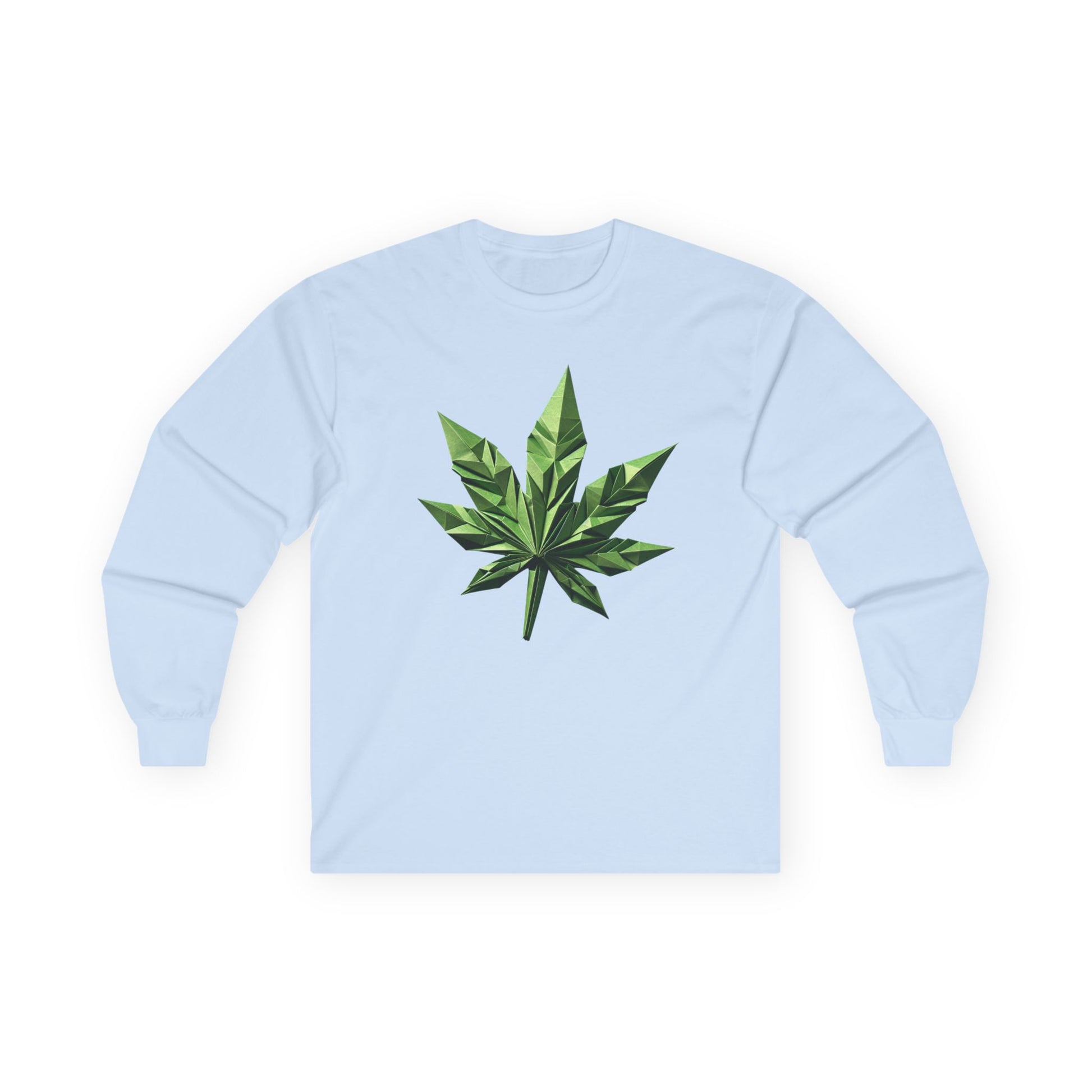 Women's Marijuana Weed Leaf Long Sleeve Tee