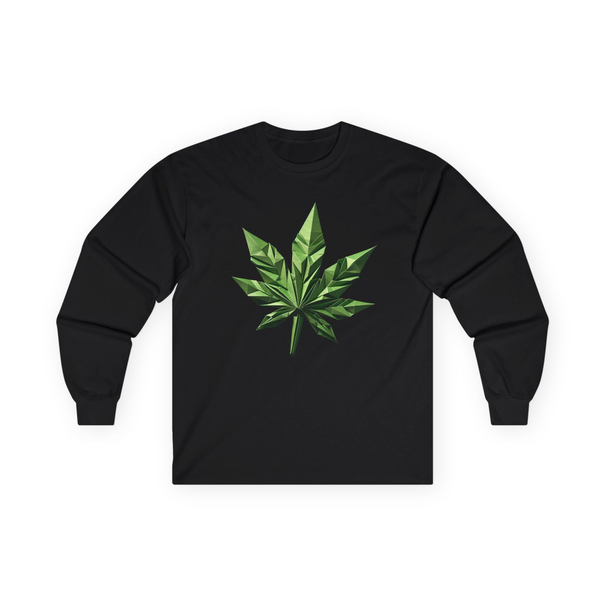 Women's Marijuana Weed Leaf Long Sleeve Tee