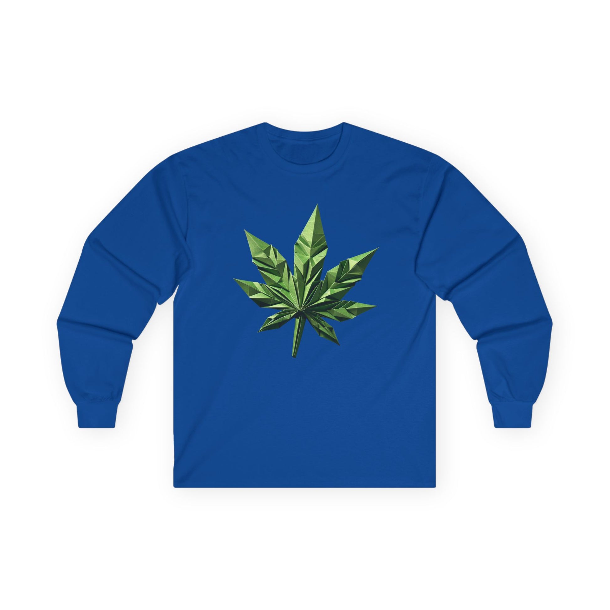 Women's Marijuana Weed Leaf Long Sleeve Tee