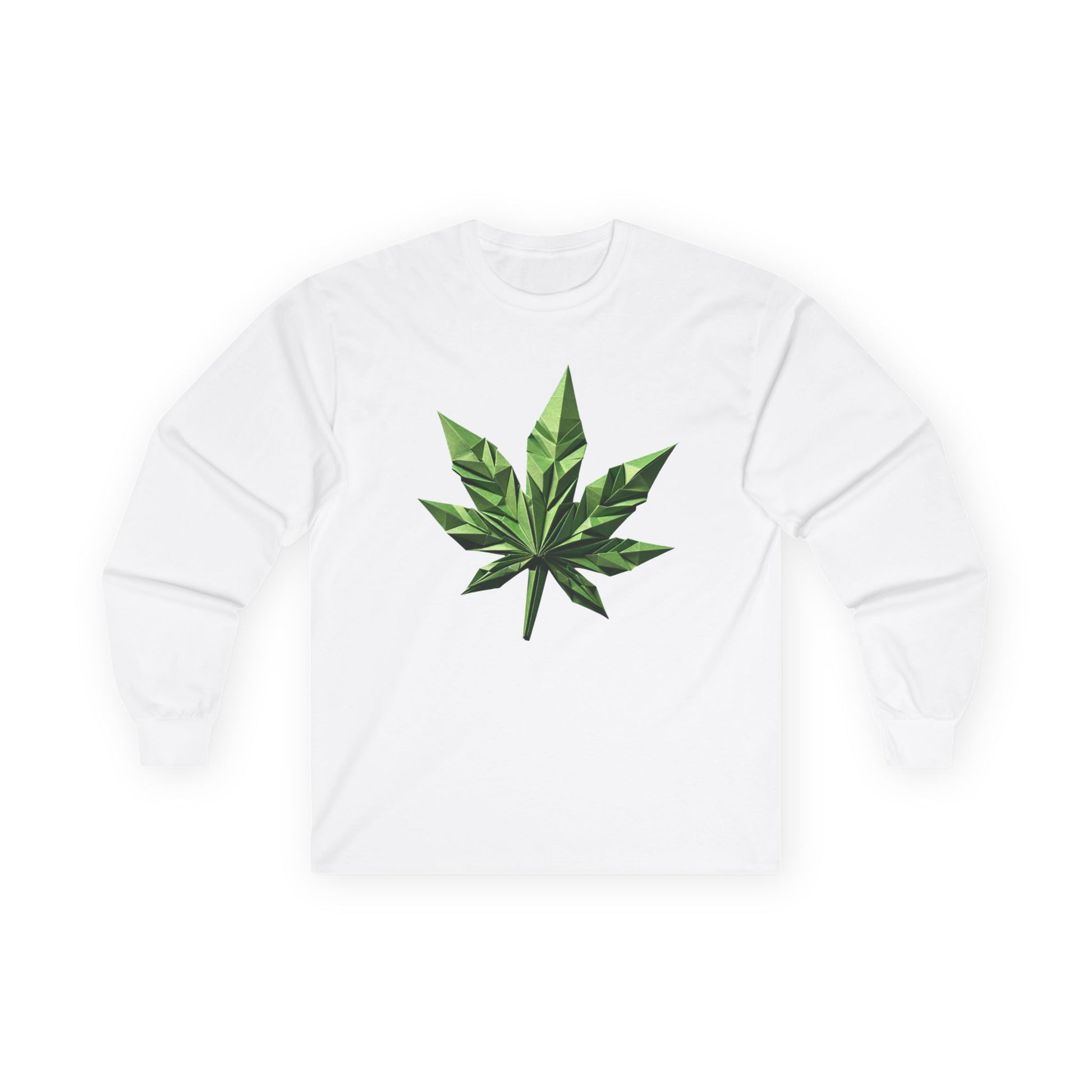 Women's Marijuana Weed Leaf Long Sleeve Tee
