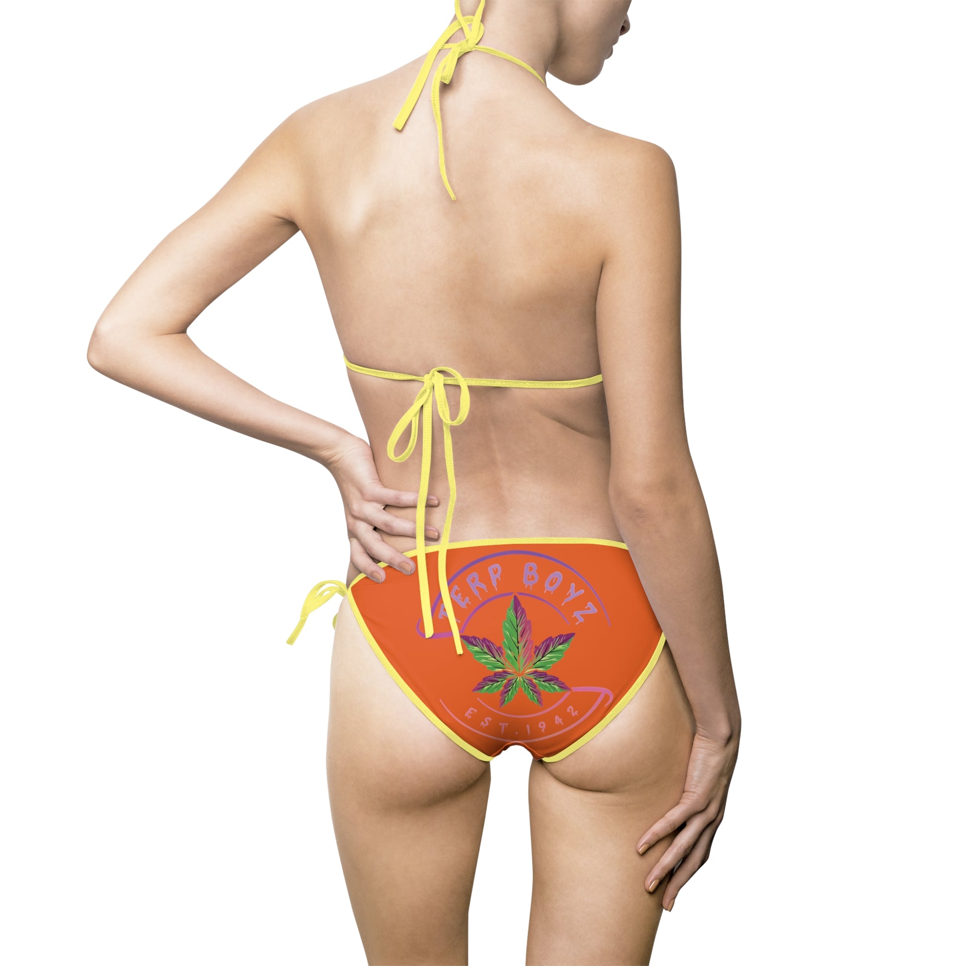 Women's Bikini Swimsuit (Orange)